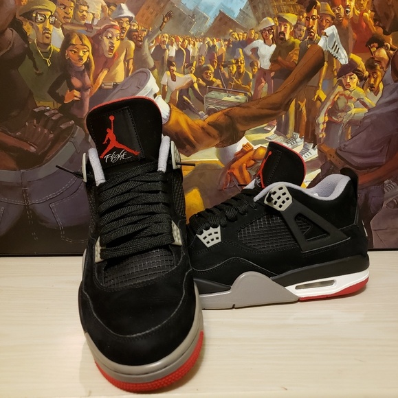 Sold.... Jordan Bred 4s size 10.5 - Picture 2 of 7